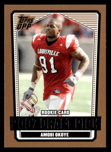 Amobi Okoye 2007 Topps Draft Picks Prospects Rookie Card 131