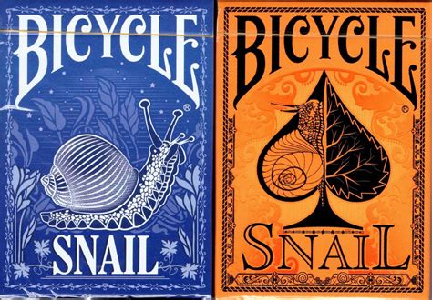 Snail Gilded Bicycle Playing Cards