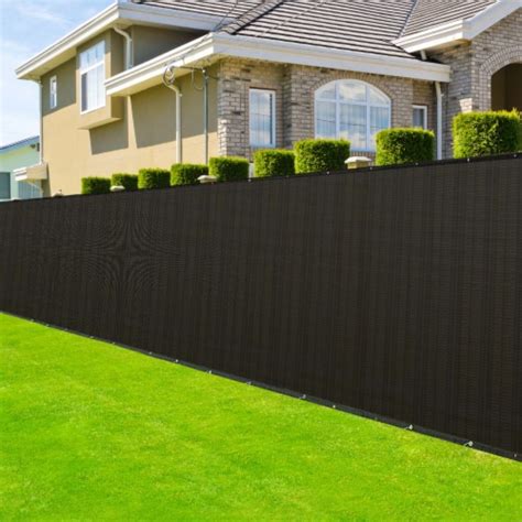 6x50' Privacy Fence ScreenFencing Mesh 180gsm Virgin HDPE Windscreen ...