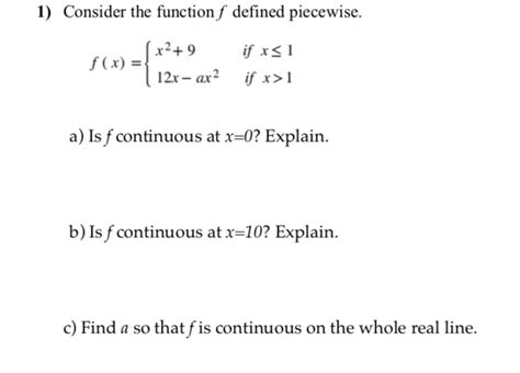 Solved Consider The Function F ﻿defined