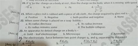 The Electrostatic Force Between Two Point Charges Q1 And Q2 Separated B