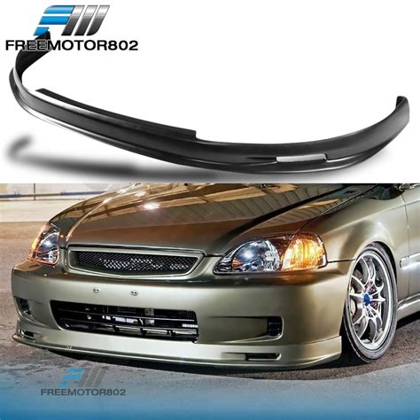 Front Bumper Lip Spoiler Wing Bodykit Pp Fit Honda Civic Ek 2 3 4 Dr Mugen 99 00 Ebay