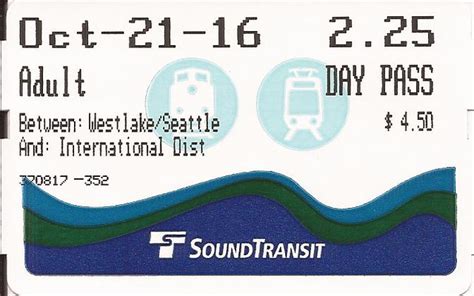 Sound Transit Link Light Rail Day Pass Between Westlake Se Flickr