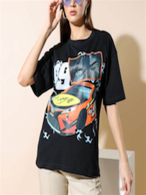 Buy Stylecast X Hersheinbox Graphic Printed Drop Shoulder Sleeves Pure Cotton T Shirt Tshirts