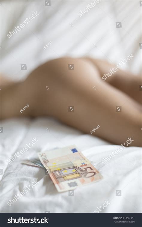 Naked Woman Lying Bed Banknotes Stock Photo 710661901 Shutterstock