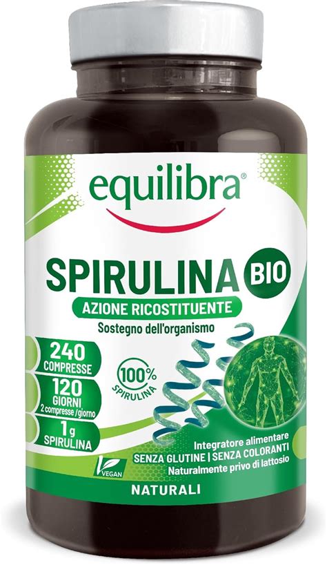 Equilibra Integratori Alimentari Spirulina Bio Integratore In