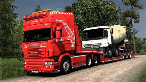 Ets Scania Rjl Falck Skin V Mods Scania Skins Mod F R Eurotruck