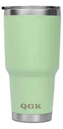 Copo Termico Qgk Tumbler Inox Oz Ml C Tampa Verde Menta