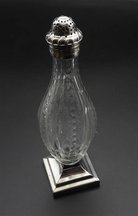 Georgian Silver And Cut Glass Sugar Sifter