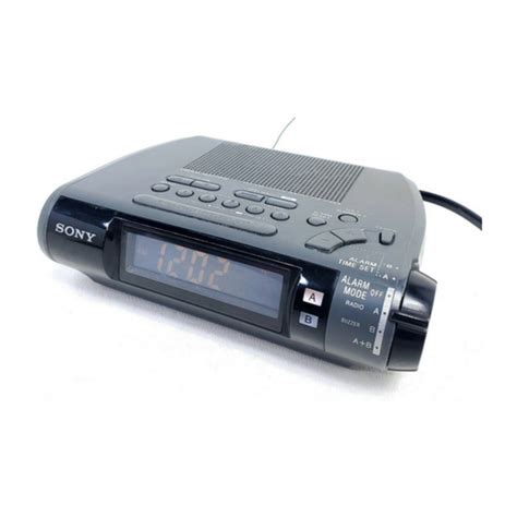 Sony Dream Machine Icf C Icf C L Clock Radio Manual Manualslib