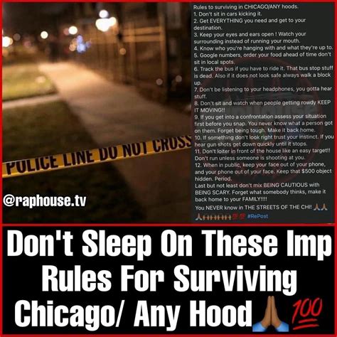 Raphousetv Rhtv On Twitter Important Rules To Survive In Any Hood🤲🏾