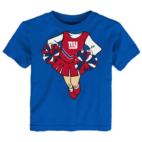Girls Toddler New York Giants Royal Cheerleader Dreams T Shirt