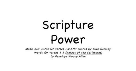 Scripture Power2pdf Scripture Verses Words