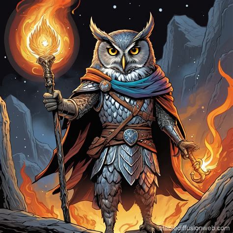 Wizard Assassin Owl In Mid Flight Stable Diffusion Online