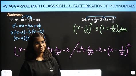 Q To Ex A Ch Factorisation Of Polynomials Rs