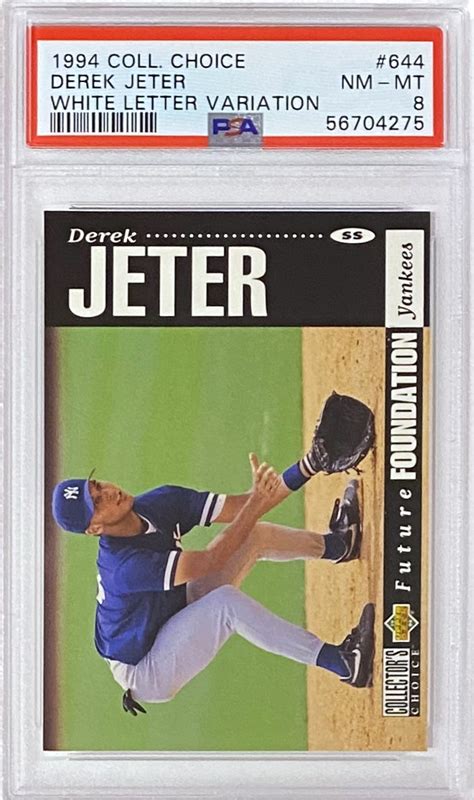 Derek Jeter Upper Deck New York Yankees Baseball Future Foundation