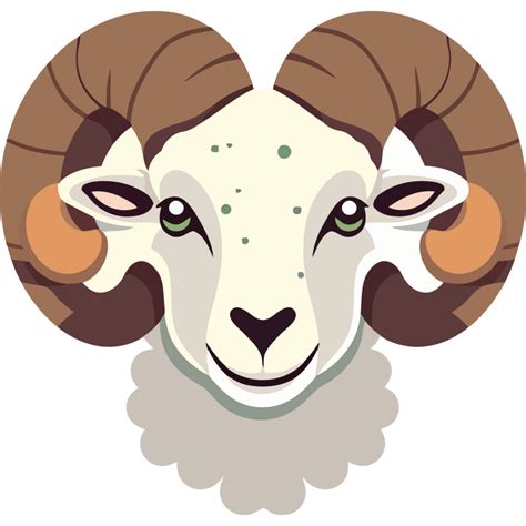 A Ram Head With Horns And A Big Nose 49672621 Png