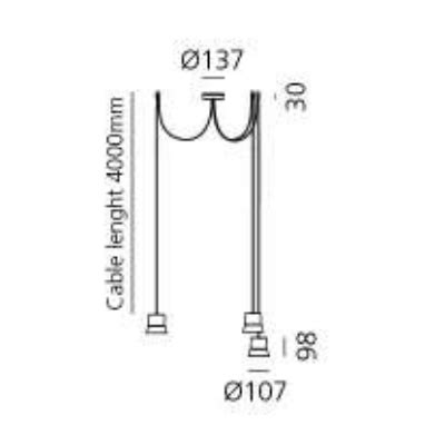 L Mpara Colgante Gio Light Cluster Artemide Ilutop