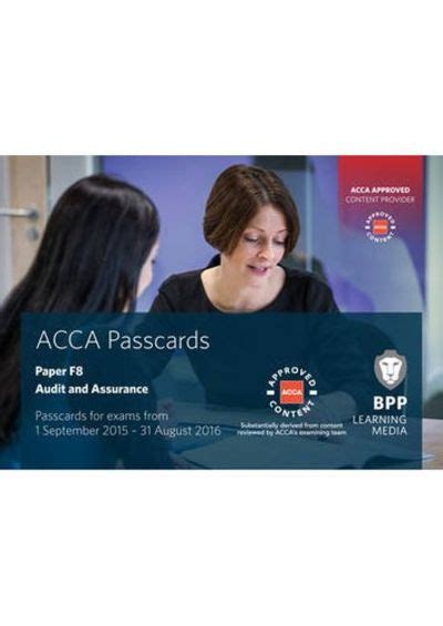 Acca F8 Audit And Assurance Passcards By Bpp Learning Media