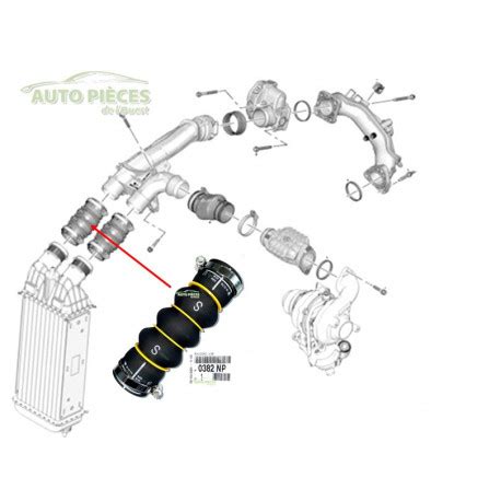 Durite Conduit Echangeur D Air Peugeot Hdi Np Origine