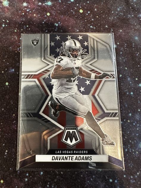 Panini Mosaic Davante Adams National Pride American Flag Base