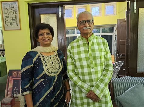 With Mahesh Elkunchwar Sulabha Kore