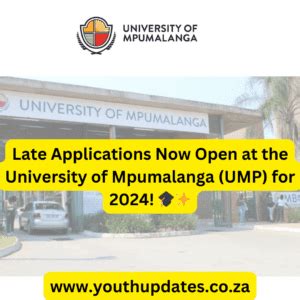 Late Applications Now Open At The University Of Mpumalanga UMP For