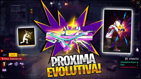 Nueva Arma Evolutiva Groza Explosion Colorida Free Fire Ob Youtube