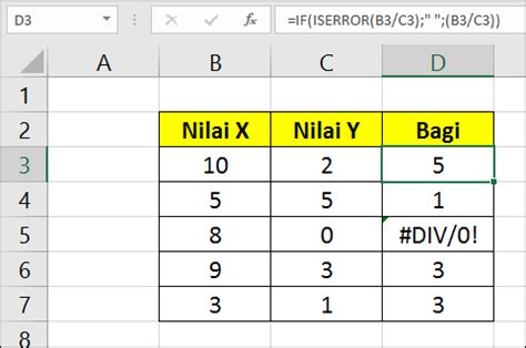 Studi Kasus Excel Rumus Fungsi ISERROR Belajar Excel Sampai Ahli