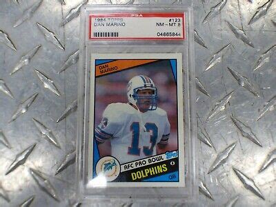 1984 Topps 123 Dan Marino RC PSA 8 NM MT Rookie Miami Dolphins FREE