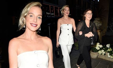 Helen Flanagan Flaunts Her Svelte Physique In A White Bandeau Bodice