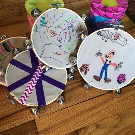 How To Create Homemade Diy Tambourines Instrument Craft For Kids Fun