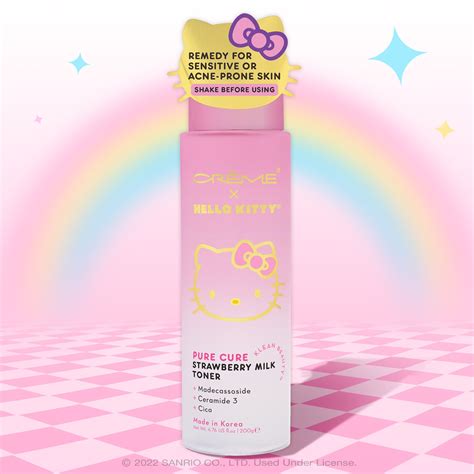 The Crème Shop X Hello Kitty Pure Cure Strawberry Milk Toner Klean B