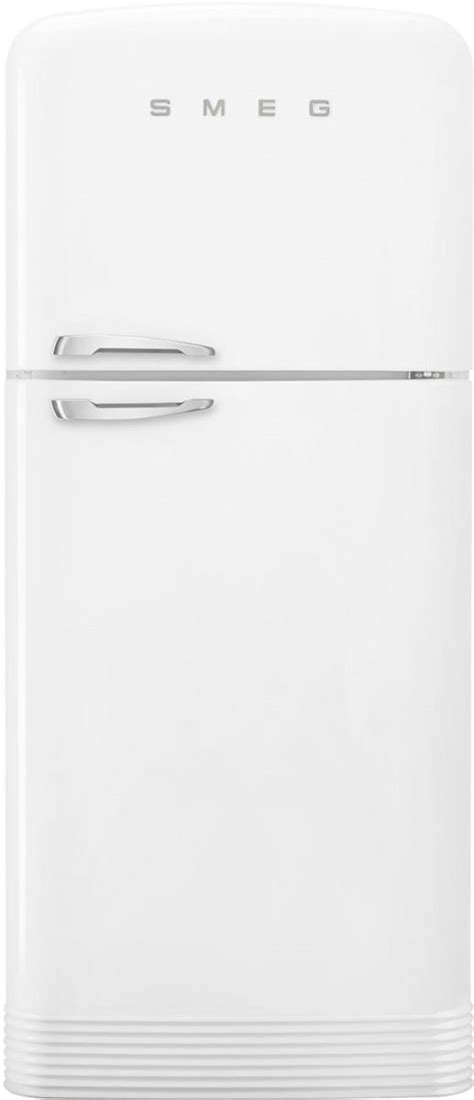 Smeg 50s Retro Style 193 Cu Ft White Top Freezer Refrigerator