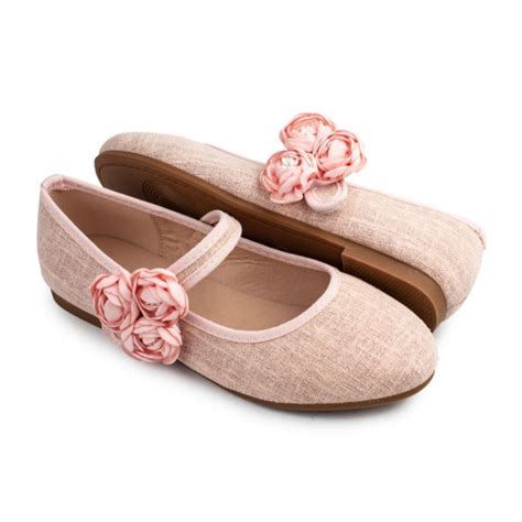 Bailarinas Comunion Niña Rosa Nude Modelo Gala