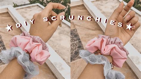 Scrunchies Diy Como Hacer Scrunchies Con Máquina Tutorial Tips Para Coser Scrunchies Youtube