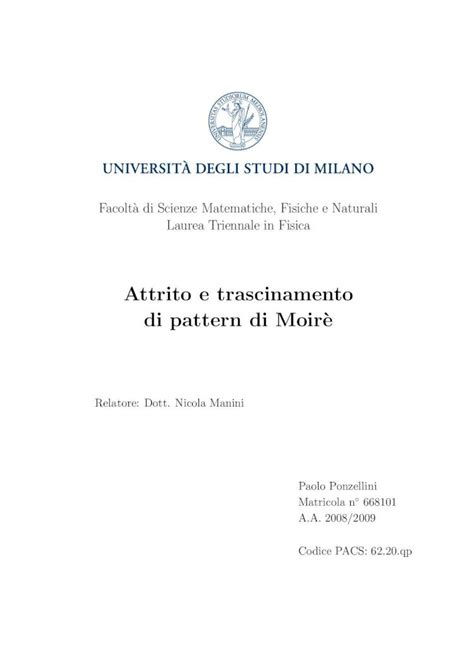 PDF Facolt A Di Scienze Matematiche Fisiche E Naturali Laurea