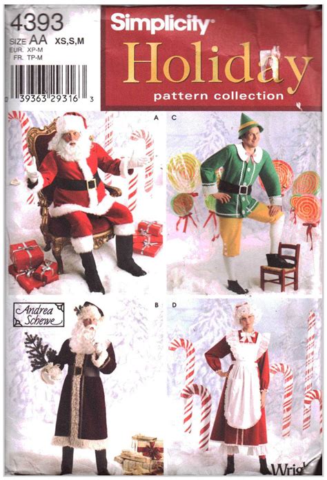 Elf Uncut Simplicity Vintage Sewing Pattern Holiday Collection