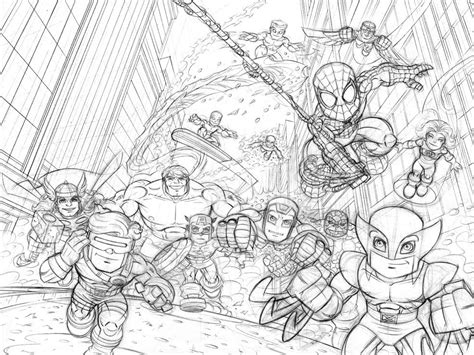 Drawing Marvel Super Heroes 79683 Superheroes Printable Coloring Pages