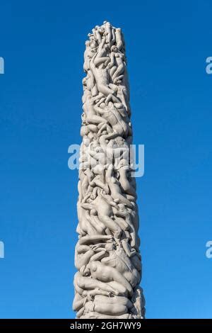 Monolito Da Gustav Vigeland Sculture In Granito Nel Parco Delle