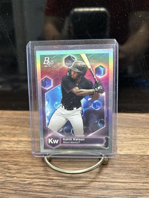 Bowman Platinum Precious Elements Kahlil Watson Pe Marlins Ebay