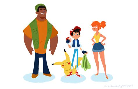 Ash Misty and Brock by dinglehopper on DeviantArt