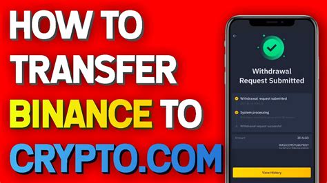 How To Transfer Crypto From Binance To Crypto Youtube