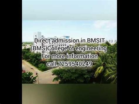 Bms College Of Engineering B Tech Admission 2023 Admission