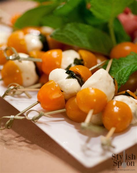 Recipe Caprese Salad Skewers Stylish Spoon