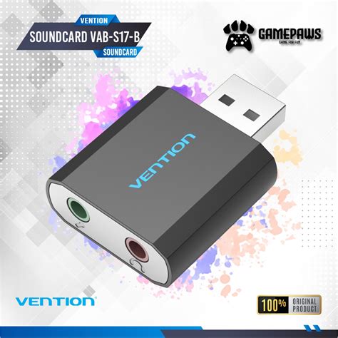 Jual Vention S17 Universal External USB Sound Card PlugPlay VAB S17 B