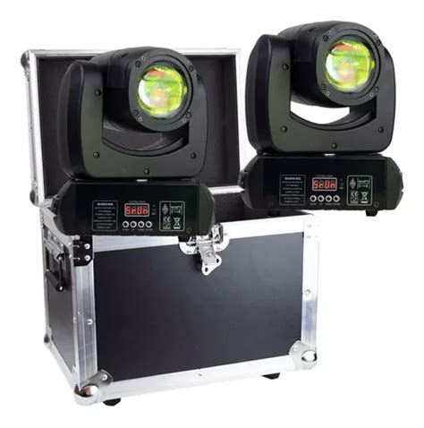 Set Cabeza Robotica Dj Movil Spot Led Disco Dmx Con Case Env O Gratis