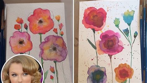 Reading Into Taylor Swift’s Floral Watercolors | Vanity Fair