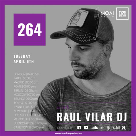 Techno Music DJ Mix Set By MOAI Radio Podcast 264 RAUL VILAR DJ