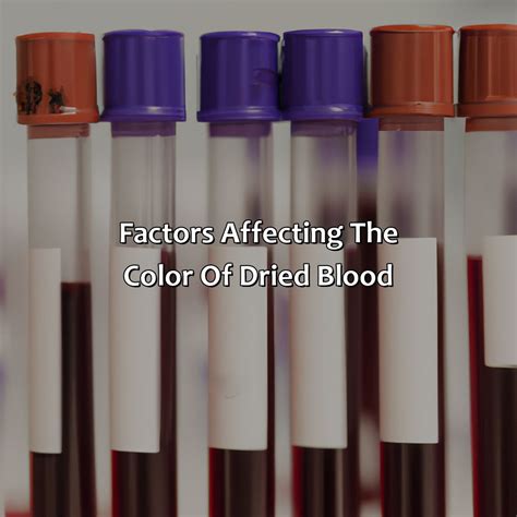 What Color Is Dried Blood